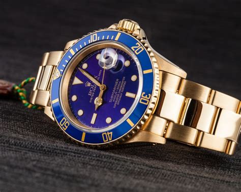 rolex submariner gold blue bezel|genuine rolex submariner bezel insert.